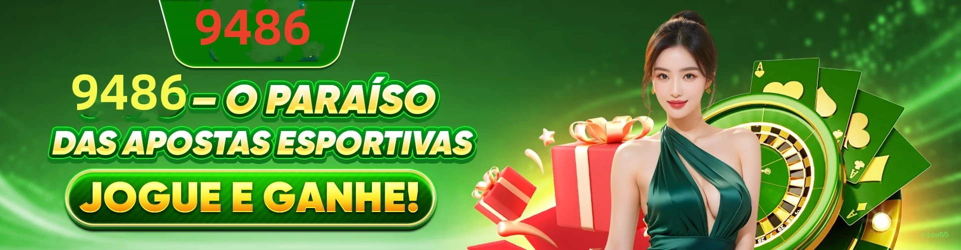 Imagem promocional da rico55 mostrando a plataforma e suas vantagens